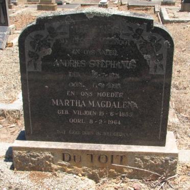 TOIT Andries Stephanus, du 1874-1955 &amp; Martha Magdalena VILJOEN 1885-1964