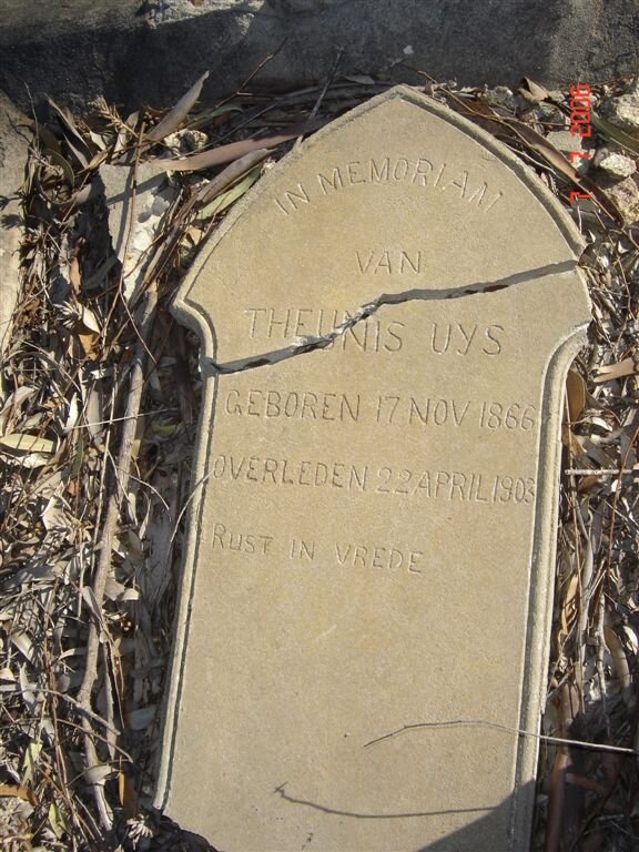 UYS Theunis 1866-1903