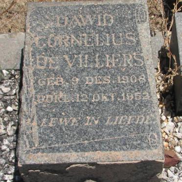 VILLIERS Dawid Cornelius, de 1908-1952
