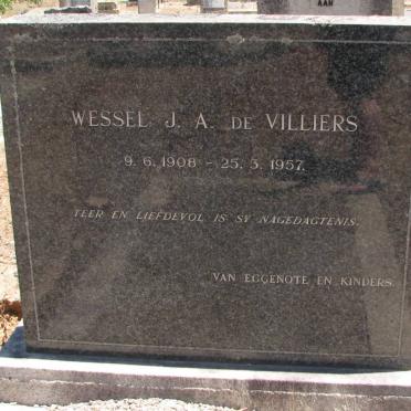 VILLIERS Wessel J.A., de 1908-1957