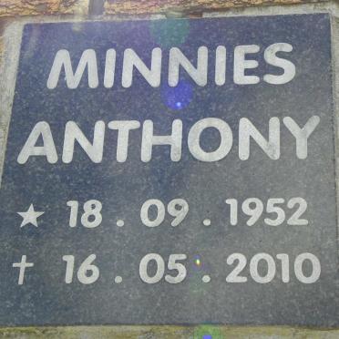 MINNIES Anthony 1952-2010