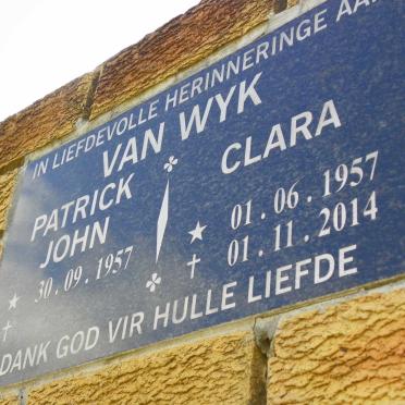 WYK Patrick John, van 1957- &amp; Clara 1957-2014