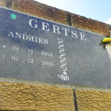 GERTSE Andries 1958-2016
