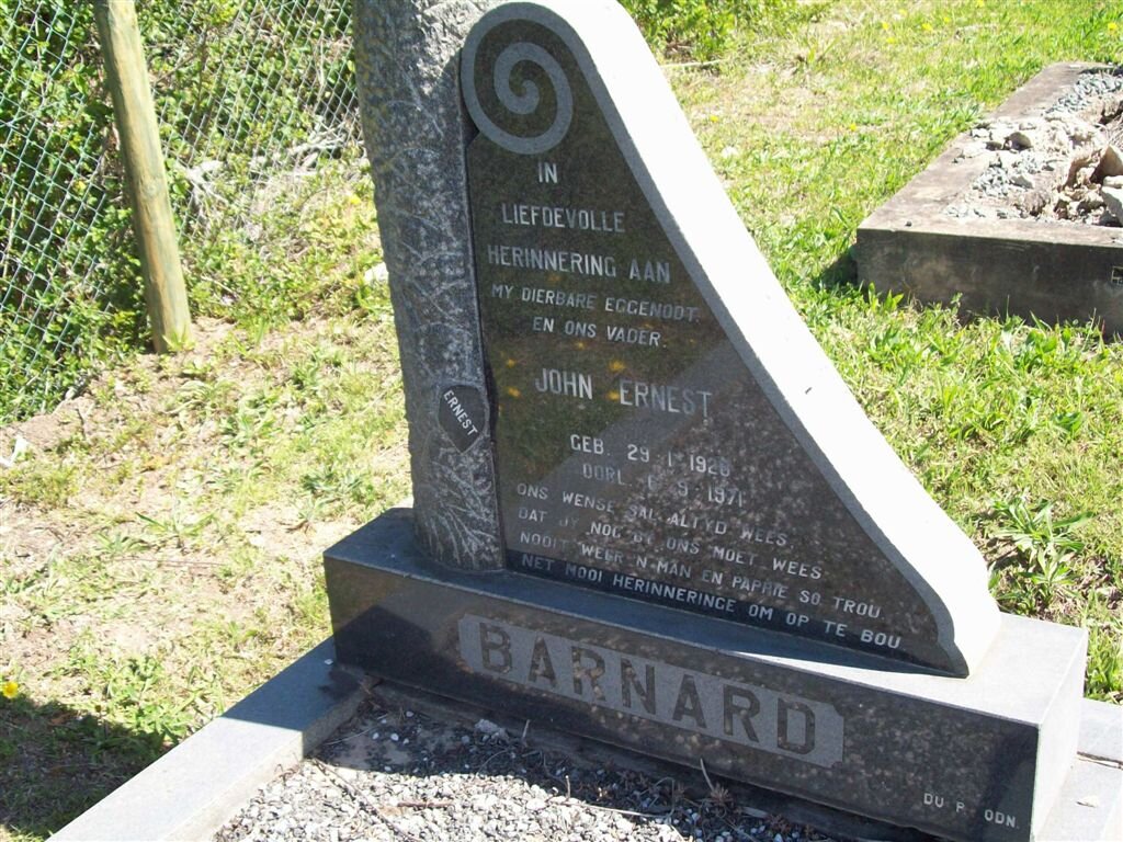 BARNARD John Ernest 1928-1971