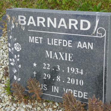BARNARD Maxie 1934-2010