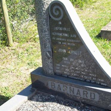 BARNARD John Ernest 1928-1971