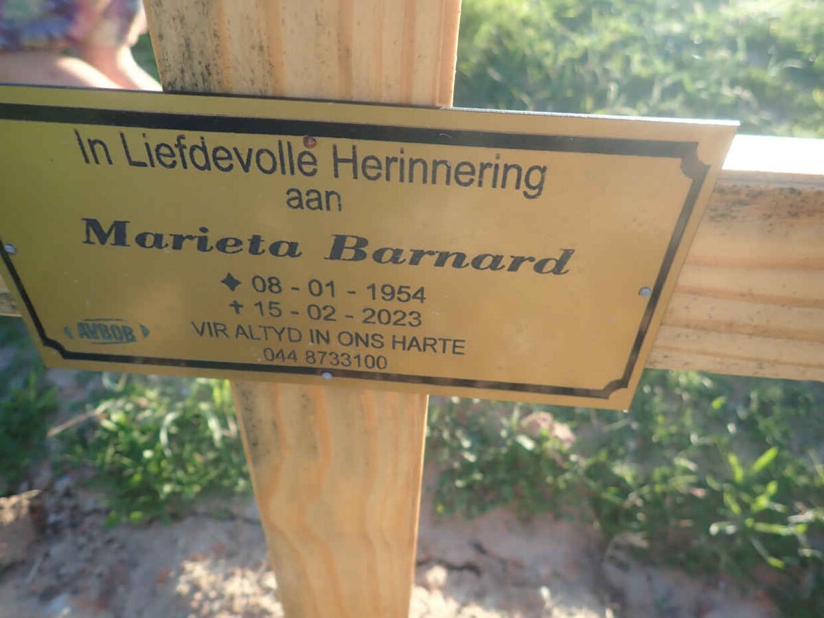 BARNARD Marieta 1954-2023