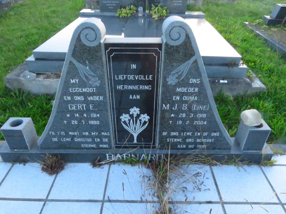 BARNARD Gert E. 1914-1980 & M.J.S. 1918-2004