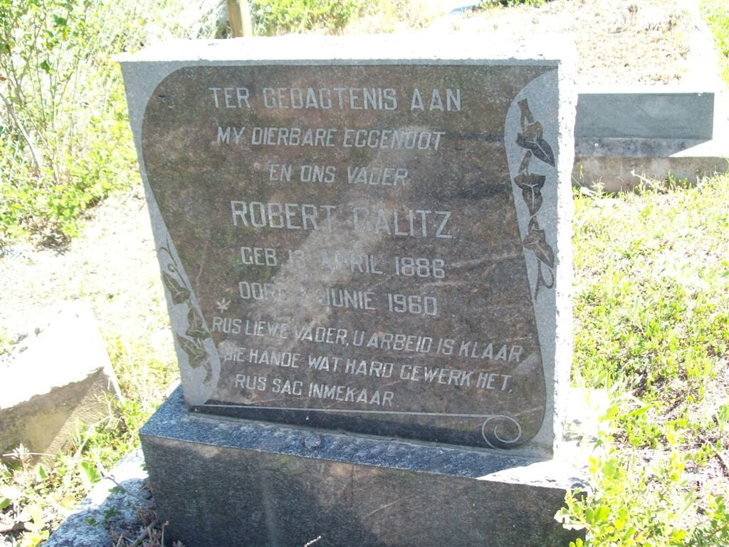 CALITZ Robert 1886-1960