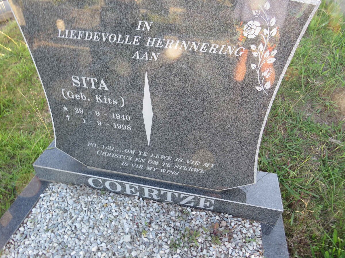 COERTZE Sita nee KITS 1940-1998