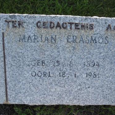 ERASMUS Marian 1894-1981