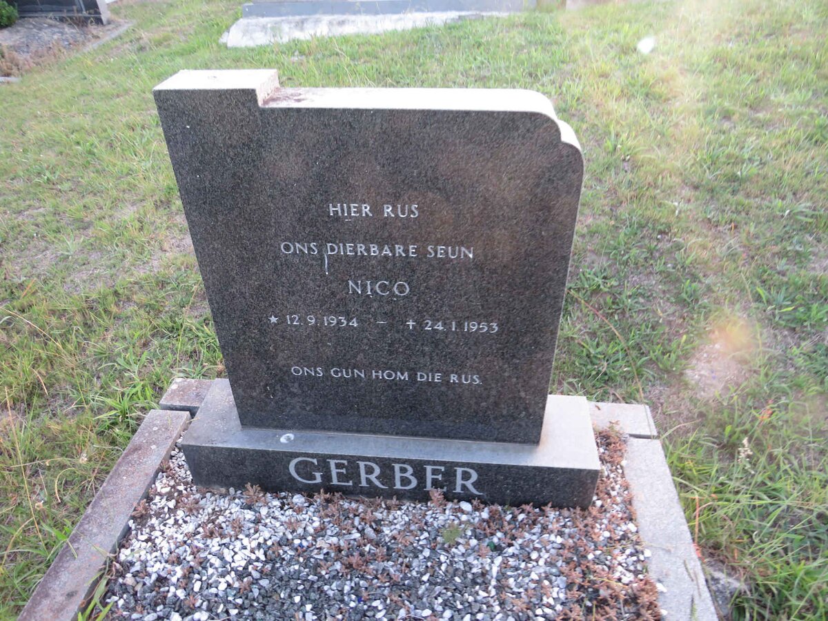 GERBER Nico 1934-1953