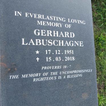 LABUSCHAGNE Gerhard 1951-2018