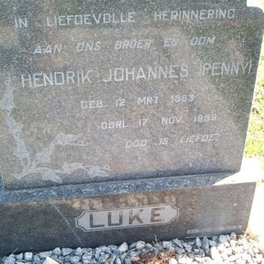 LUKE Hendrik Johannes 1883-1959