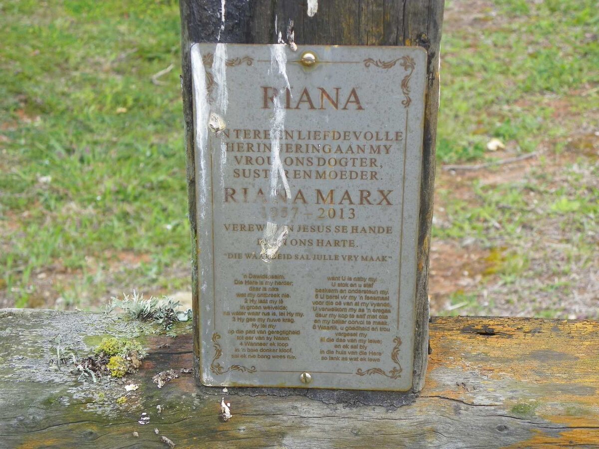 MARX Riana 1957-2013