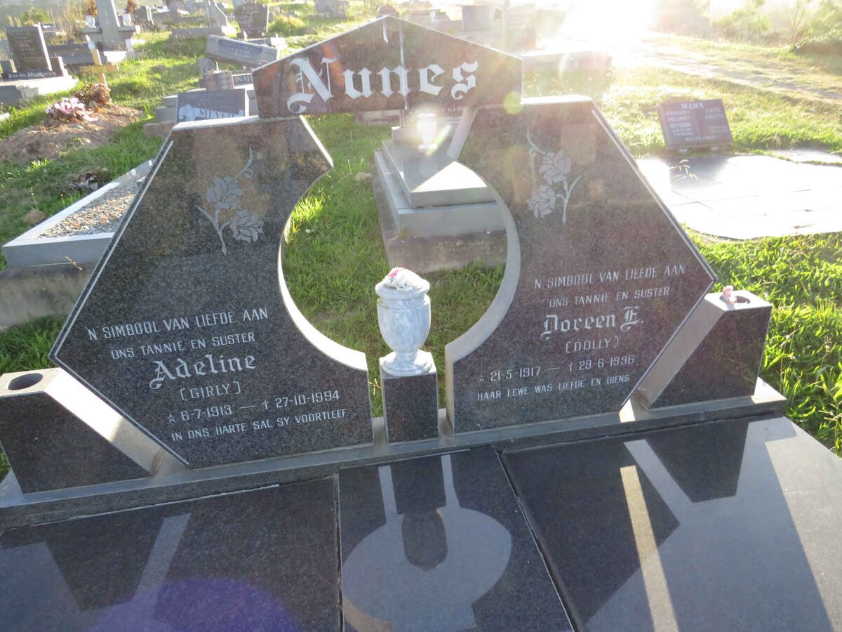 NUNES Adeline 1913-1994 :: NUNES Doreen E. 1917-1996