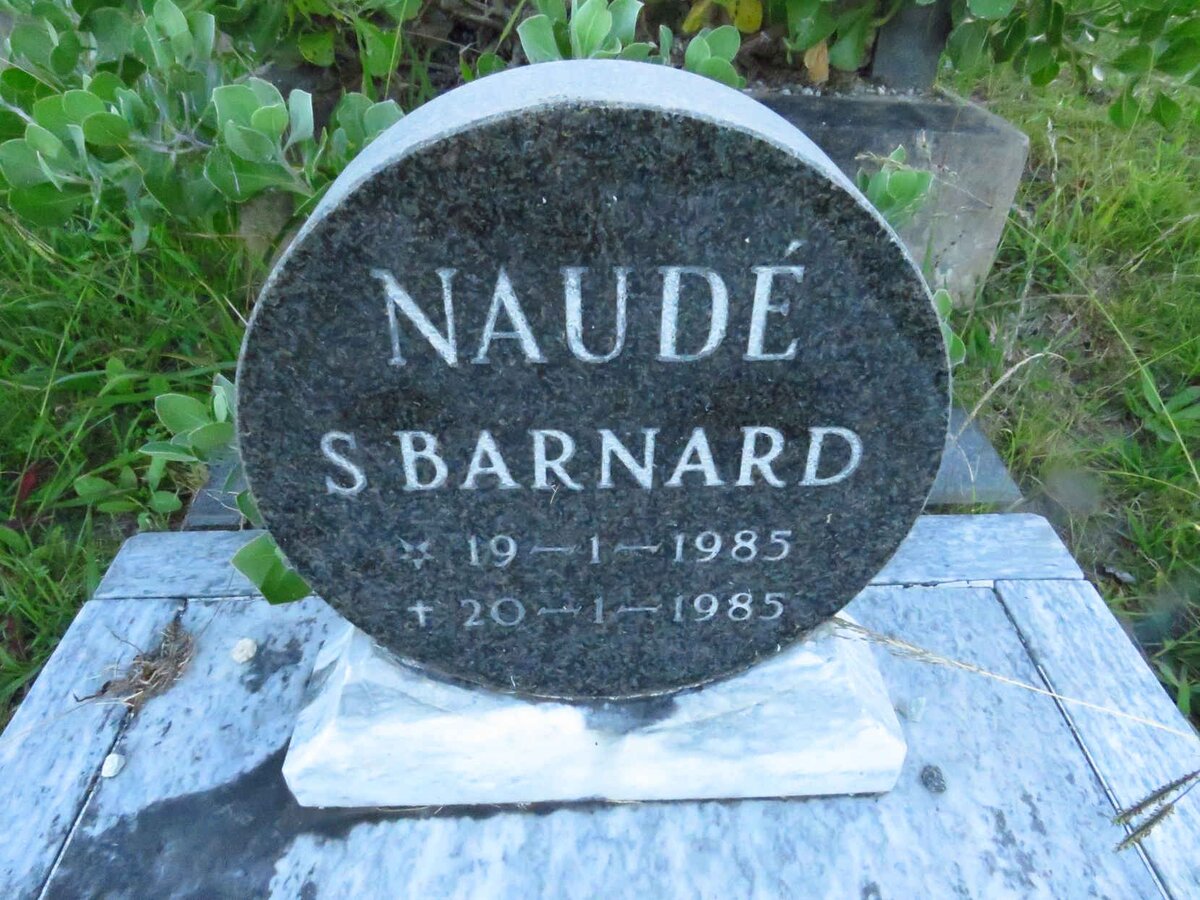 NAUDE S. Barnard 1985-1985