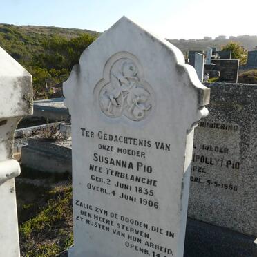 PIO Susanna nee TERBLANCHE 1835-1906