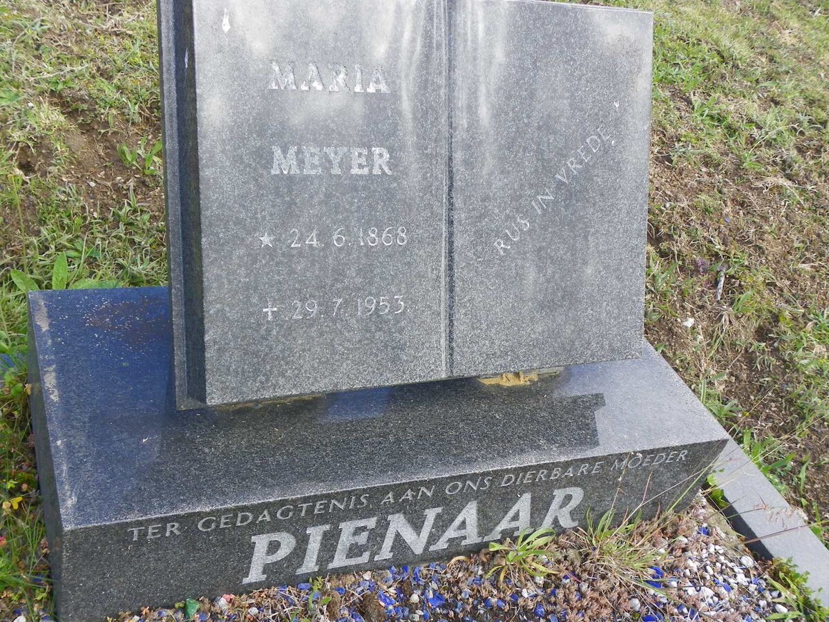 PIENAAR Maria Meyer 1868-1953
