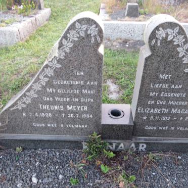 PIENAAR Theunis Meyer 1908-1984 &amp; Elizabeth Magaretha 1913-1977