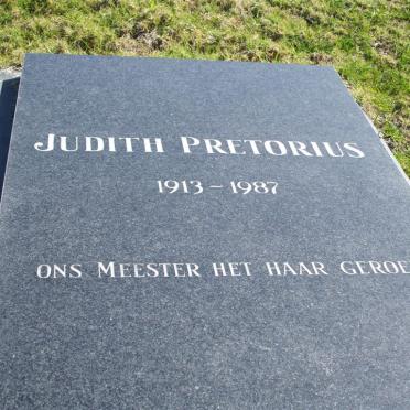 PRETORIUS Judith 1913-1987