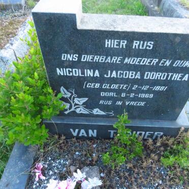 TONDER Nicolina Jacoba Dorothea, van 1881-1969