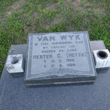 WYK Hester C., van 1926-1988
