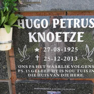 KNOETZE Hugo Petrus 1925-2013