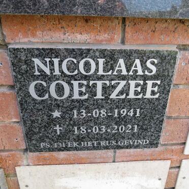 COETZEE Nicolaas 1941-2021