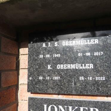 OBERMULLER A.J.S. 1945-2017 & K. 1957-2022