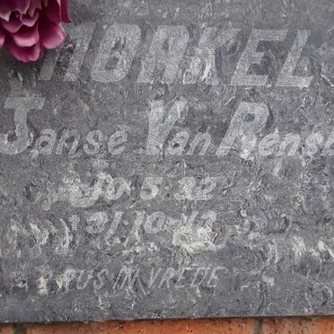 RENSBURG Morkel, Janse van 1932-2013