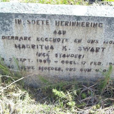 SWART Magritha K. nee STANDER 1888-1944