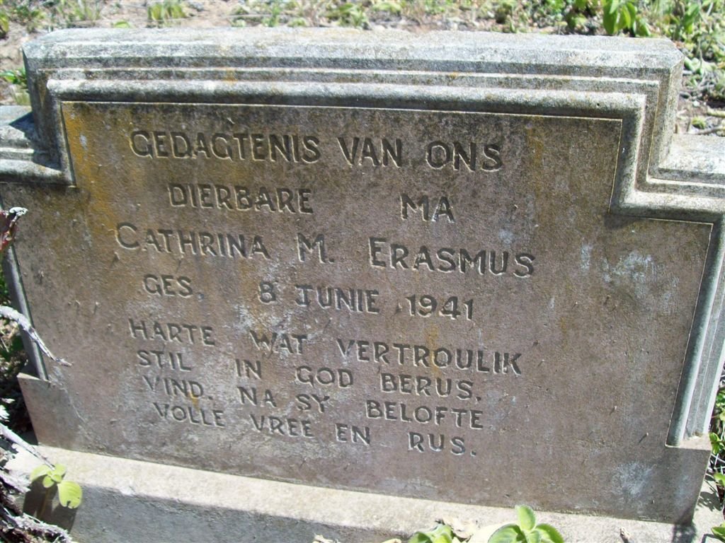 ERASMUS Cathrina M. -1941