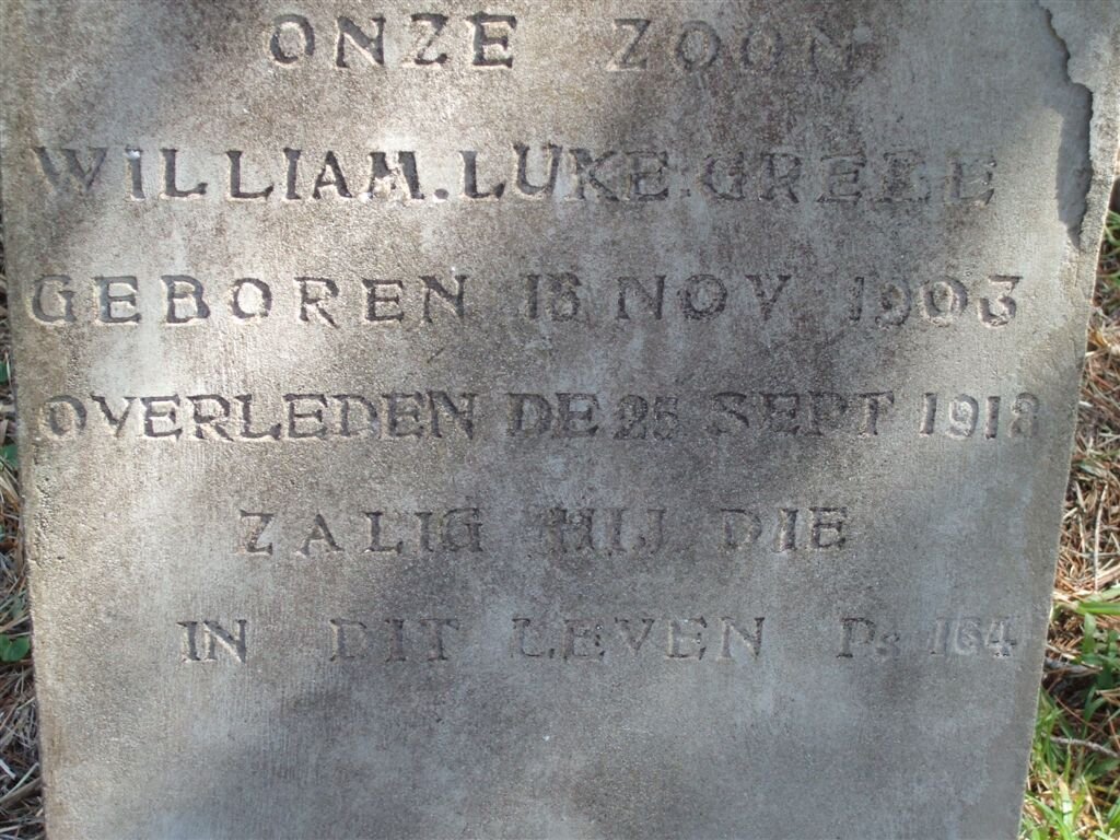 GREBE William Luke 1903-1918