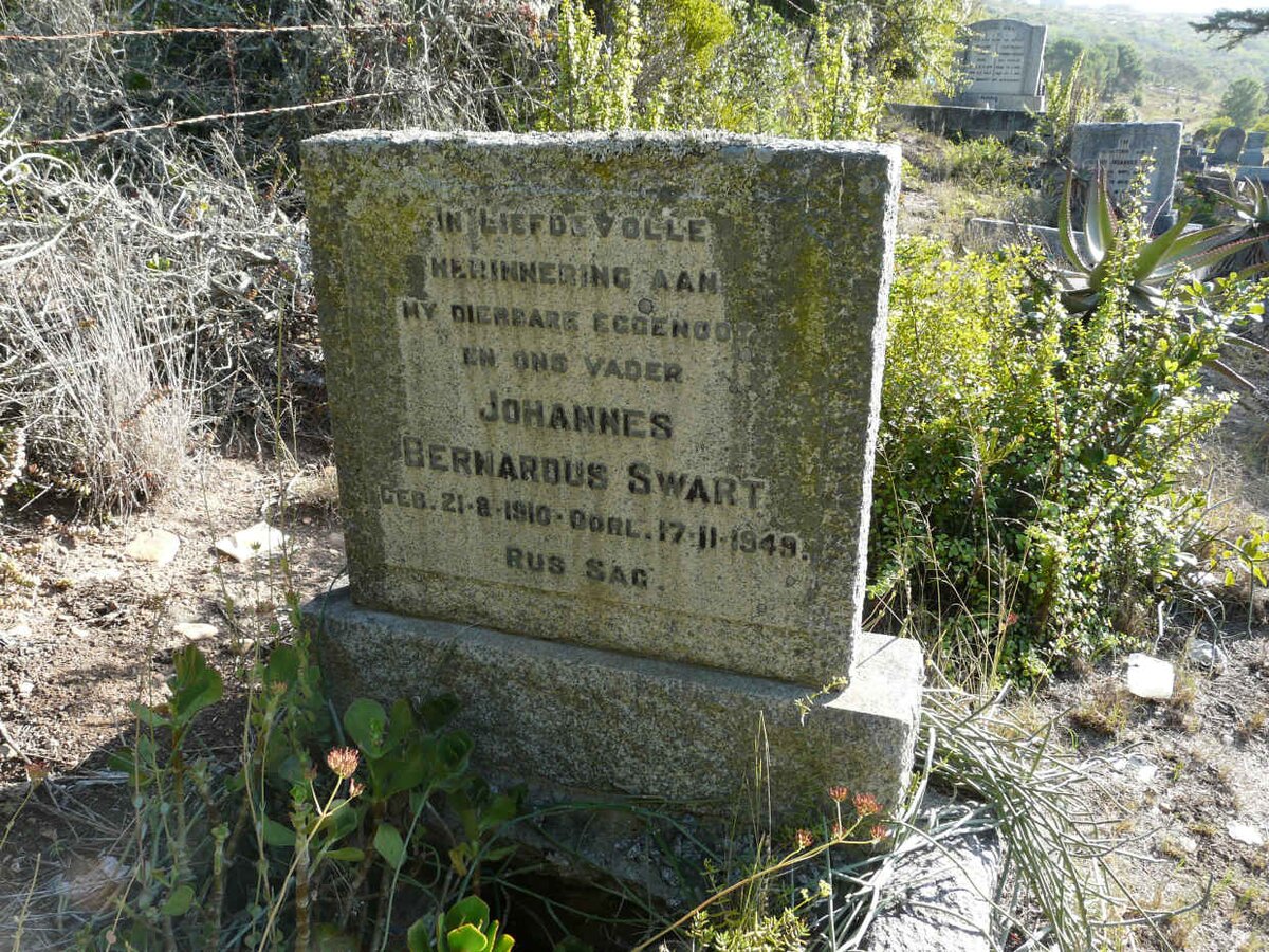 SWART Johannes Bernardus 1910-1949