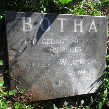 BOTHA Samuel Wilberforce 1947-1990