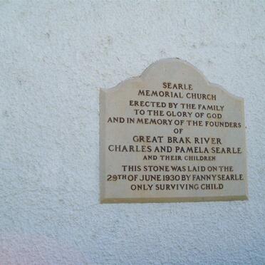 2. Memorial for Charles and Pamela SEARLE, and their children