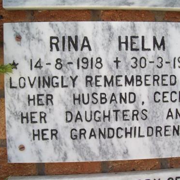 HELM Rina 1918-1995