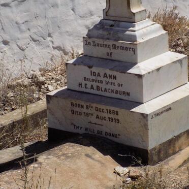 BLACKBURN Ida Ann 1888-1919