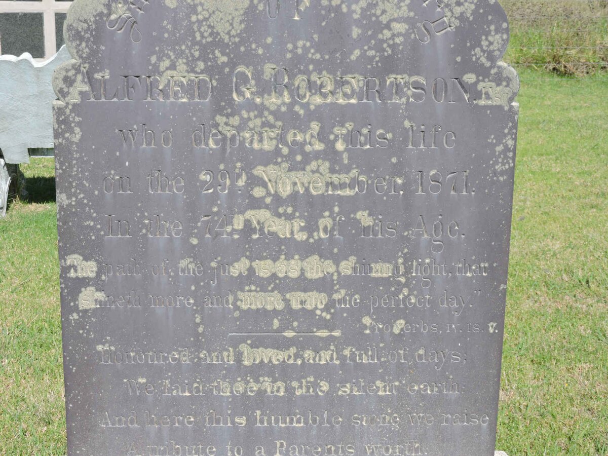 ROBERTSON Alfred G. -1871