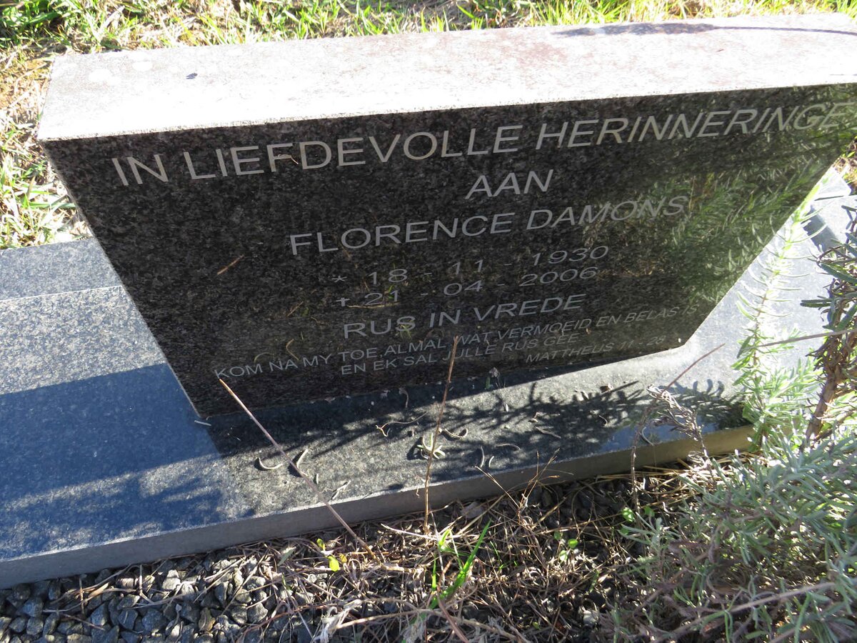 DAMONS Florence 1930-2006