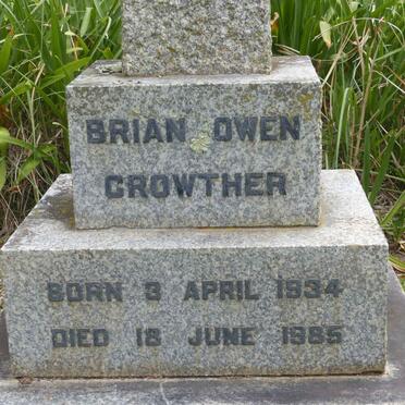 CROWTHER Brian Owen 1934-1985
