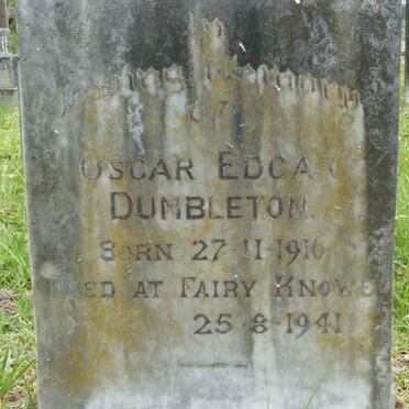 DUMBLETON Oscar Edgar 1916-1941