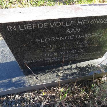 DAMONS Florence 1930-2006