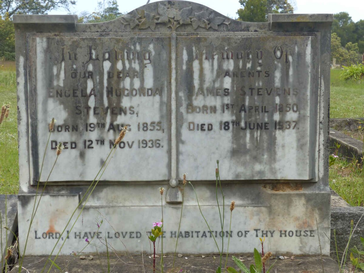 STEVENS James 1850-1937 &amp; Engela Hugonda 1855-1936