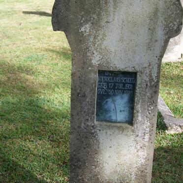 SCHOLTZ David Herklas 1901-1923