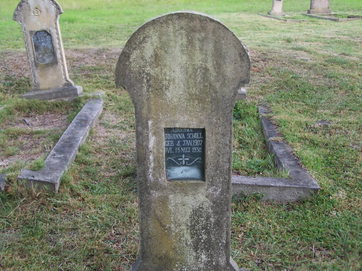 SCHOLTZ A? Johanna 1907-1930