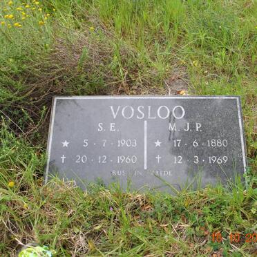 VOSLOO M.J.P. 1880-1969 :: VOSLOO S.E. 1903-1960
