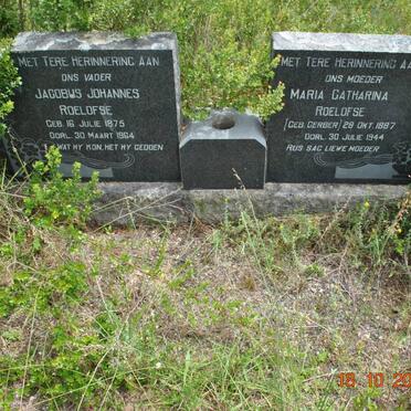 ROELOFSE Jacobus Johannes 1875-1964 &amp; Maria Catharina GERBER 1887-1944