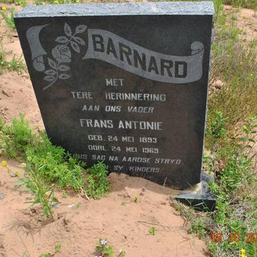 BARNARD Frans Antonie 1893-1969